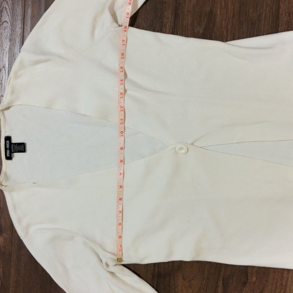 Spring + Mercer Cotton White Cardigan - Picture 3 of 6